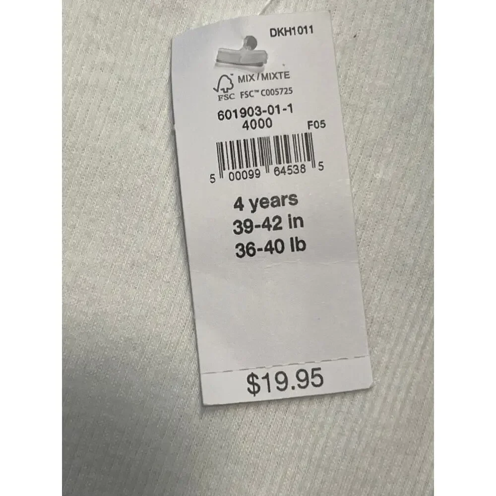 Baby GAP Cream Scallop Neck Top Size 4 New with Tags